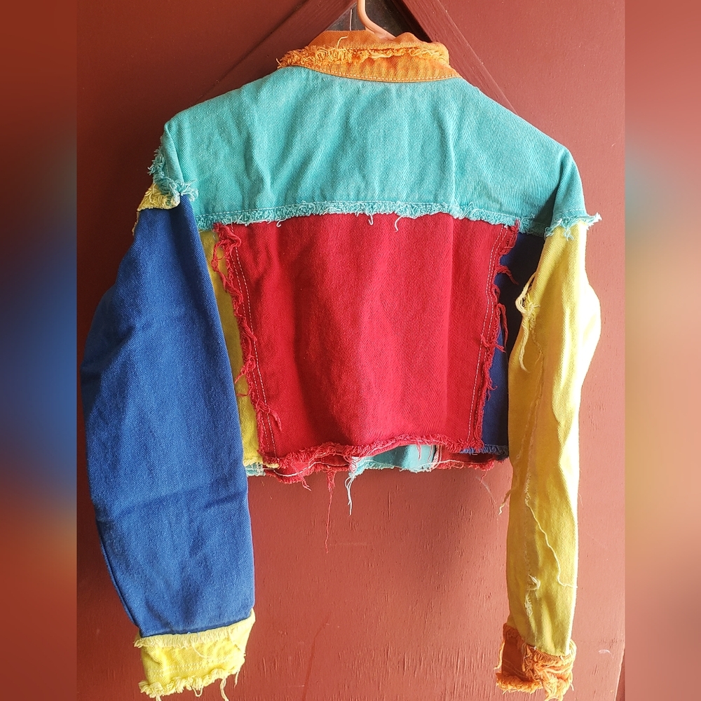 Colorblock Denim Jacket - Picture 2 of 3